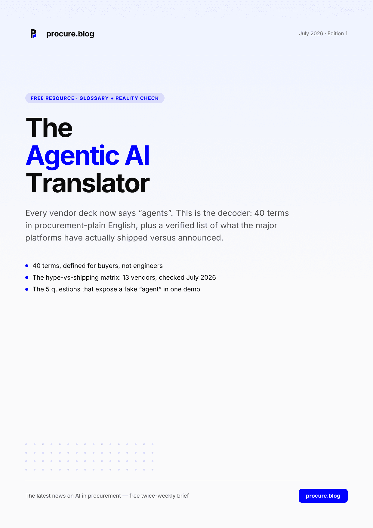 The Agentic AI Translator — cover